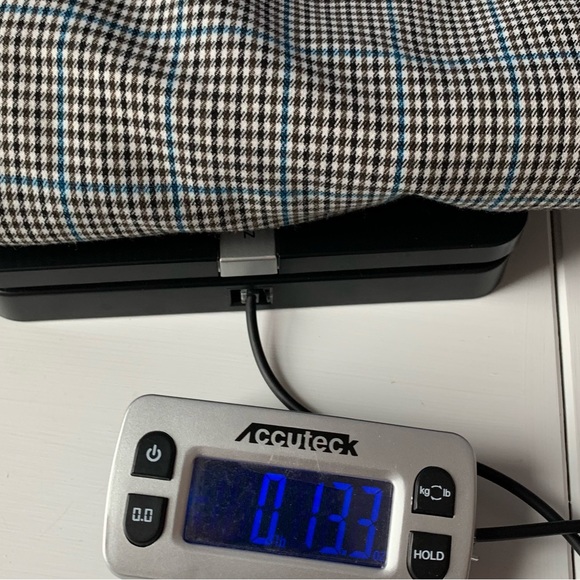 Talbots Black Blue Houndstooth Curvy Straight Leg Dress Pants - Picture 13 of 14